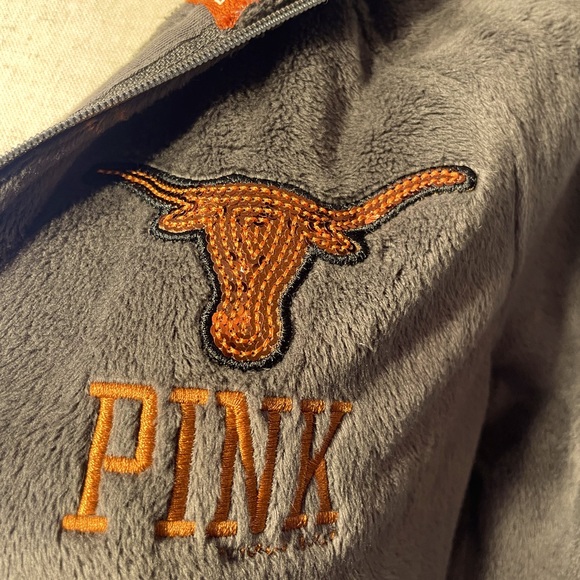 PINK Victoria's Secret Longhorn Football Zip-Up Jacket, Size - Small - Picture 4 of 6